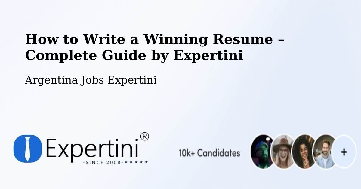 Resume Writing Guide for Job Seekers – Centenario - Centenario, Argentina Jobs Expertini