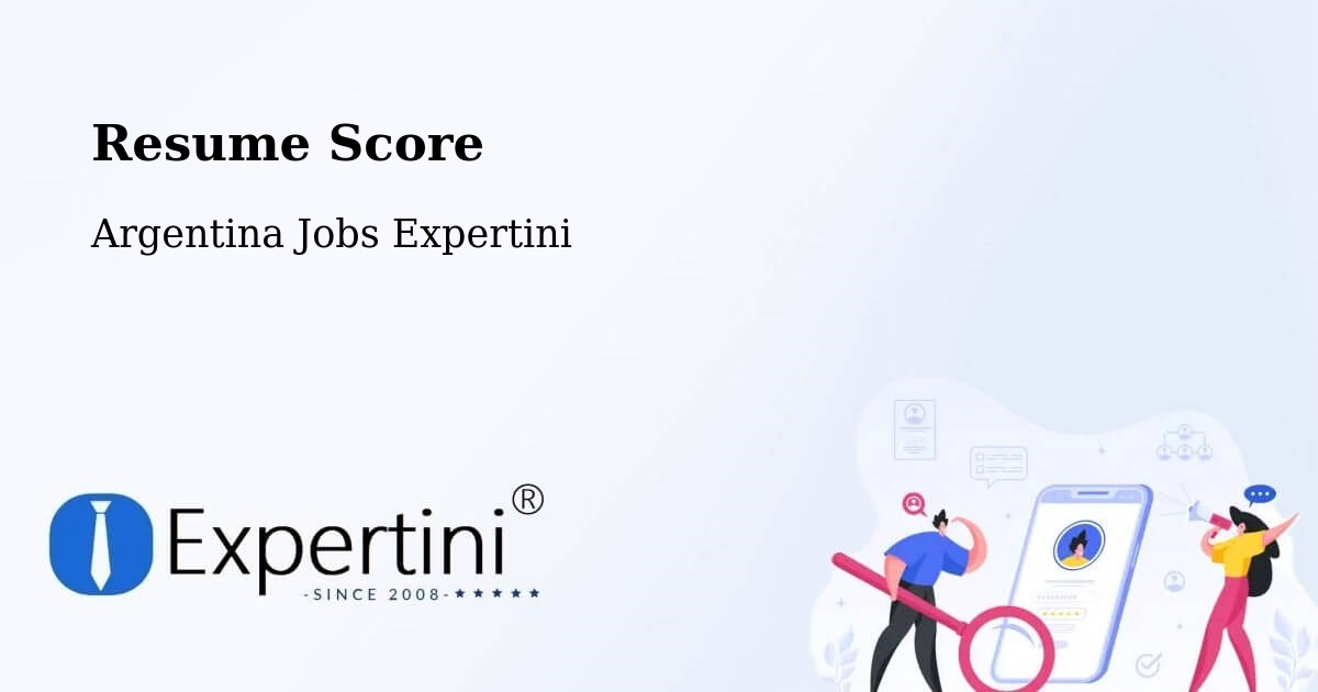 Resume Score & Job Description Match Tool – Centenario - Argentina Jobs Expertini